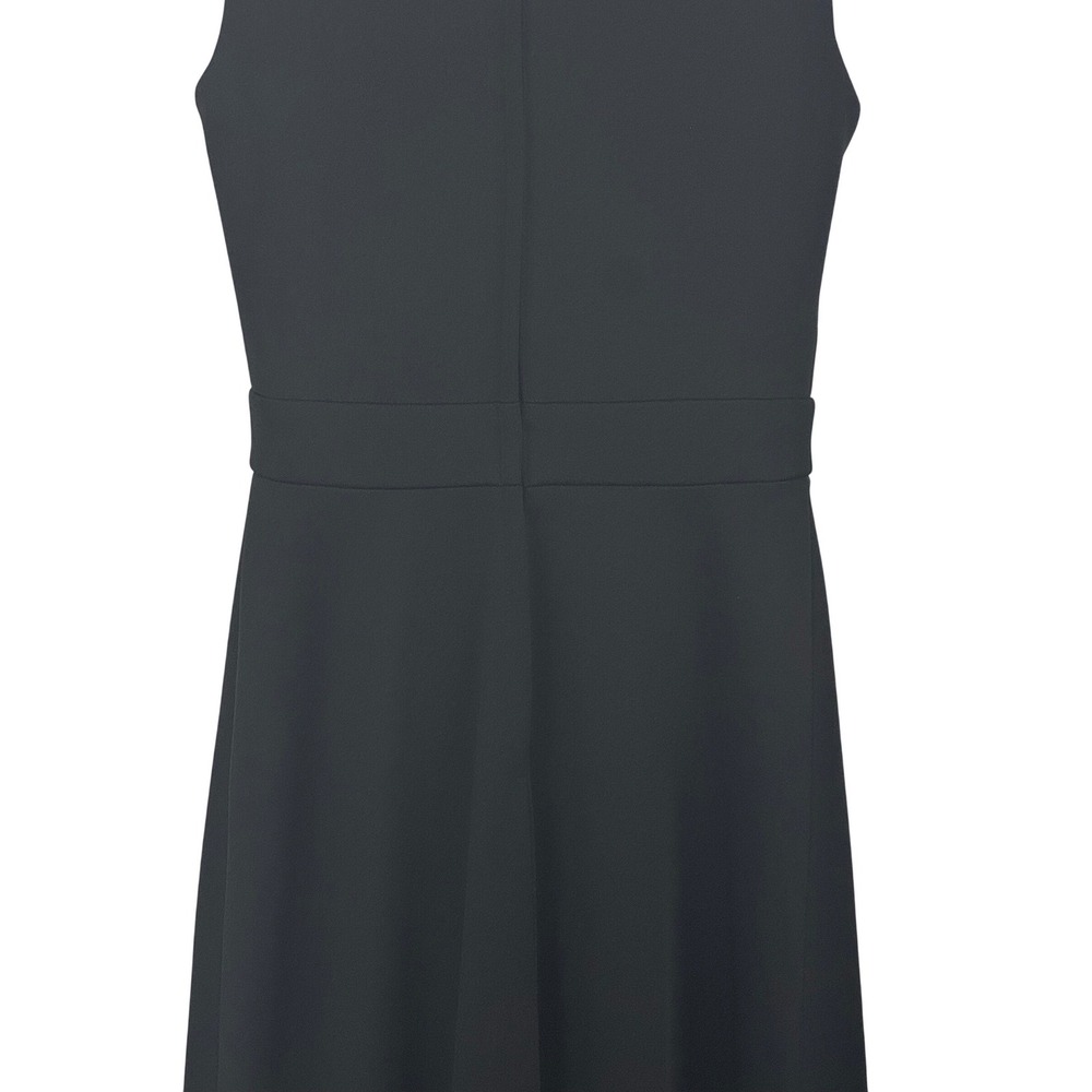 Vintage Black Maxi Dress ILGWU Funnel Neck Minimalist Mod Evening 90s Minimal - Picture 5 of 10